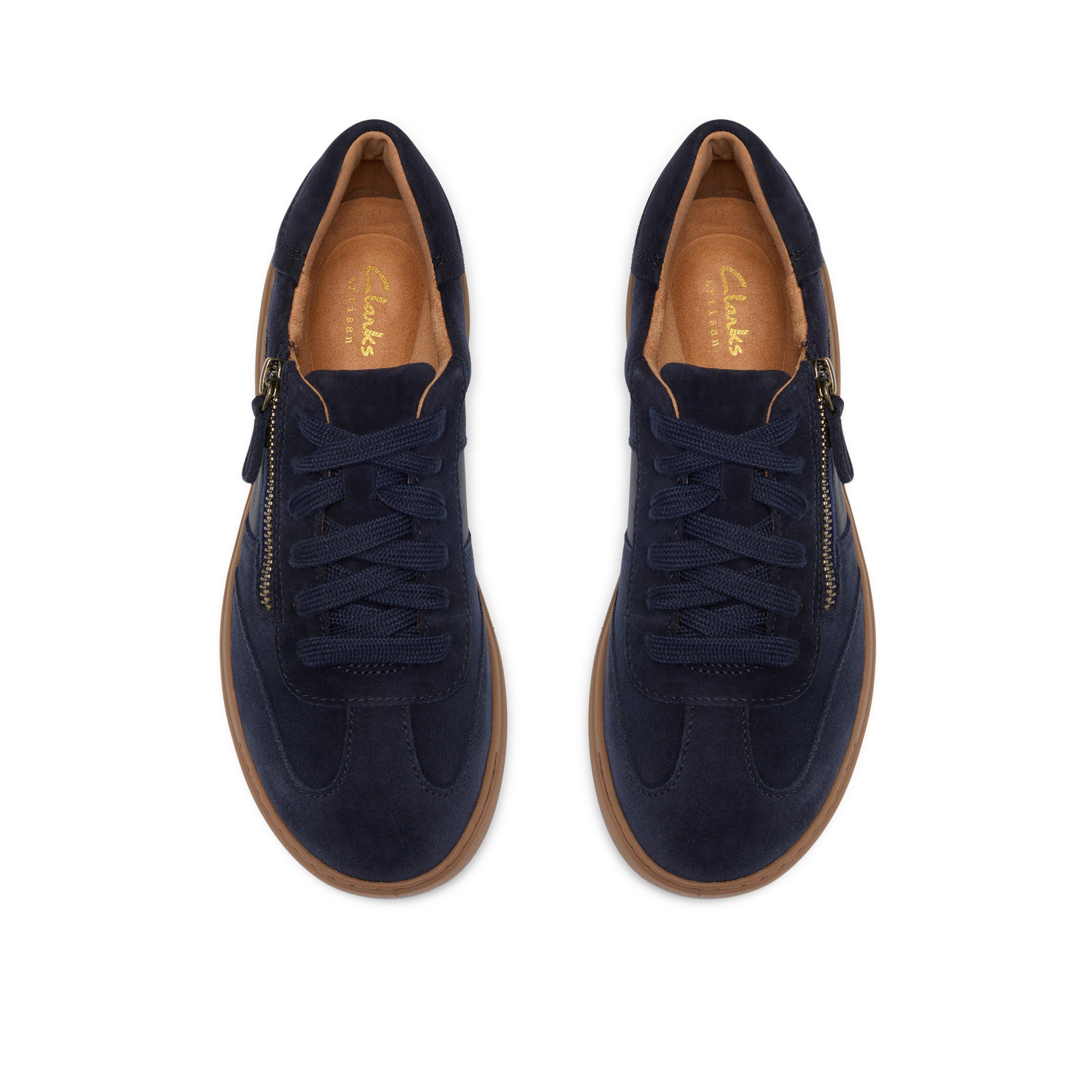 Nalle Lightweight Zip Sneaker in Navy Combi