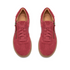 Nalle Lightweight Zip Sneaker in Red Suede