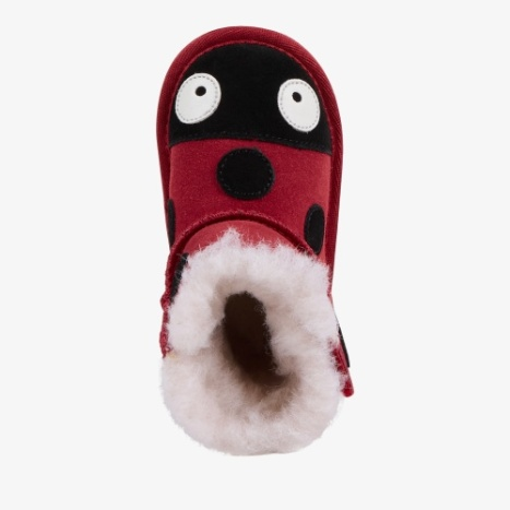 Walker Sheepskin Children's Boot in Ladybird