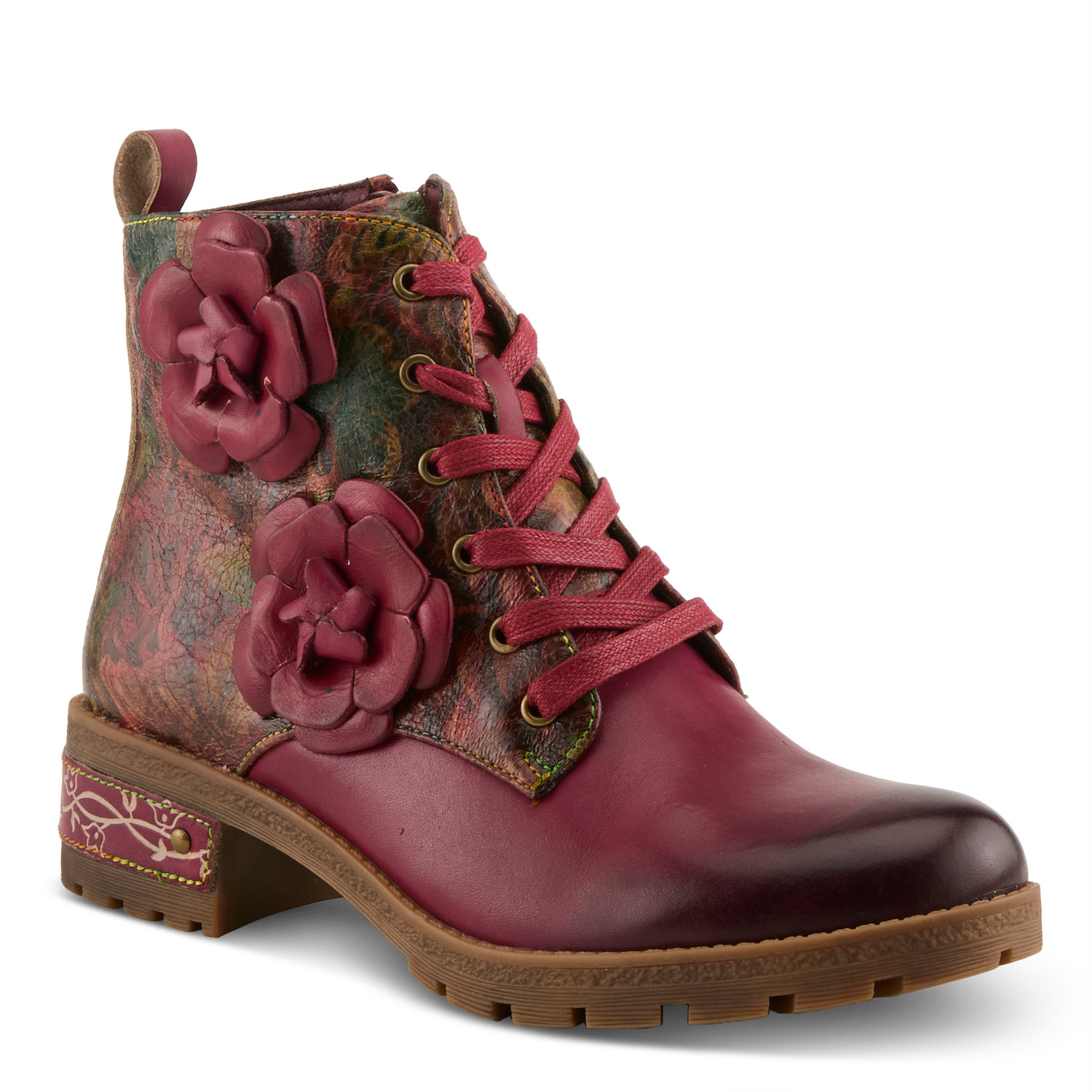 Martinela Zipper Boot In Bordeaux