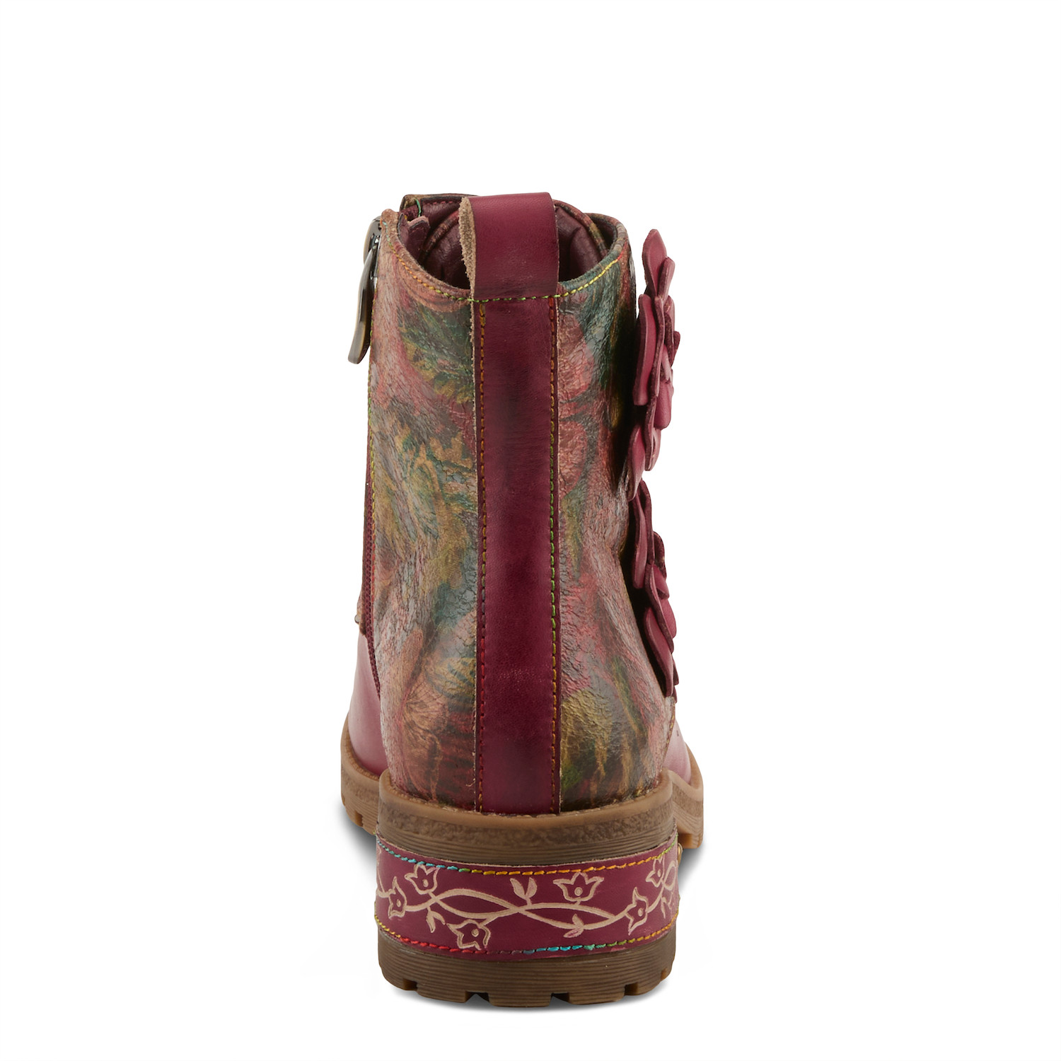 Martinela Zipper Boot In Bordeaux