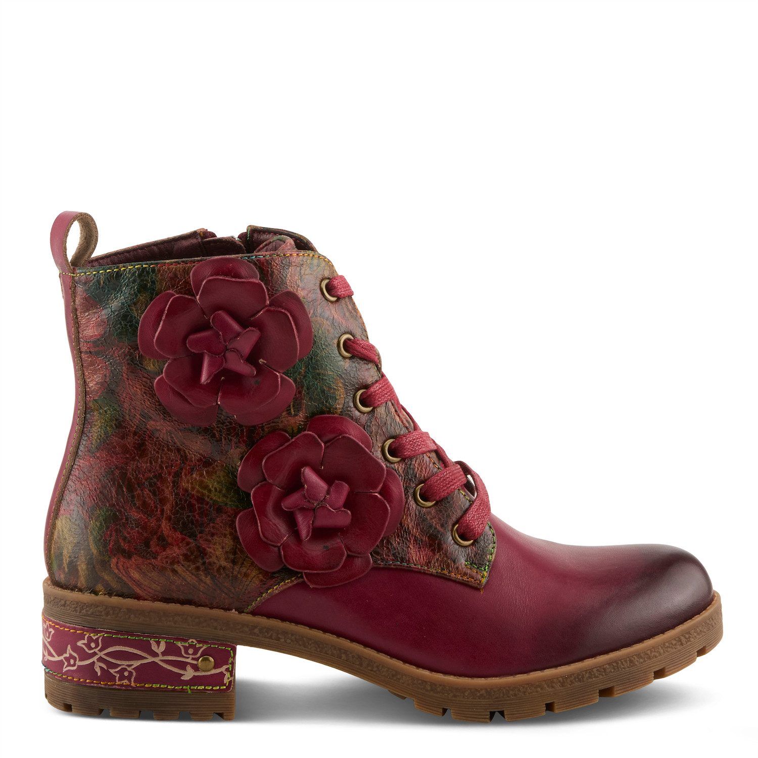 Martinela Zipper Boot In Bordeaux
