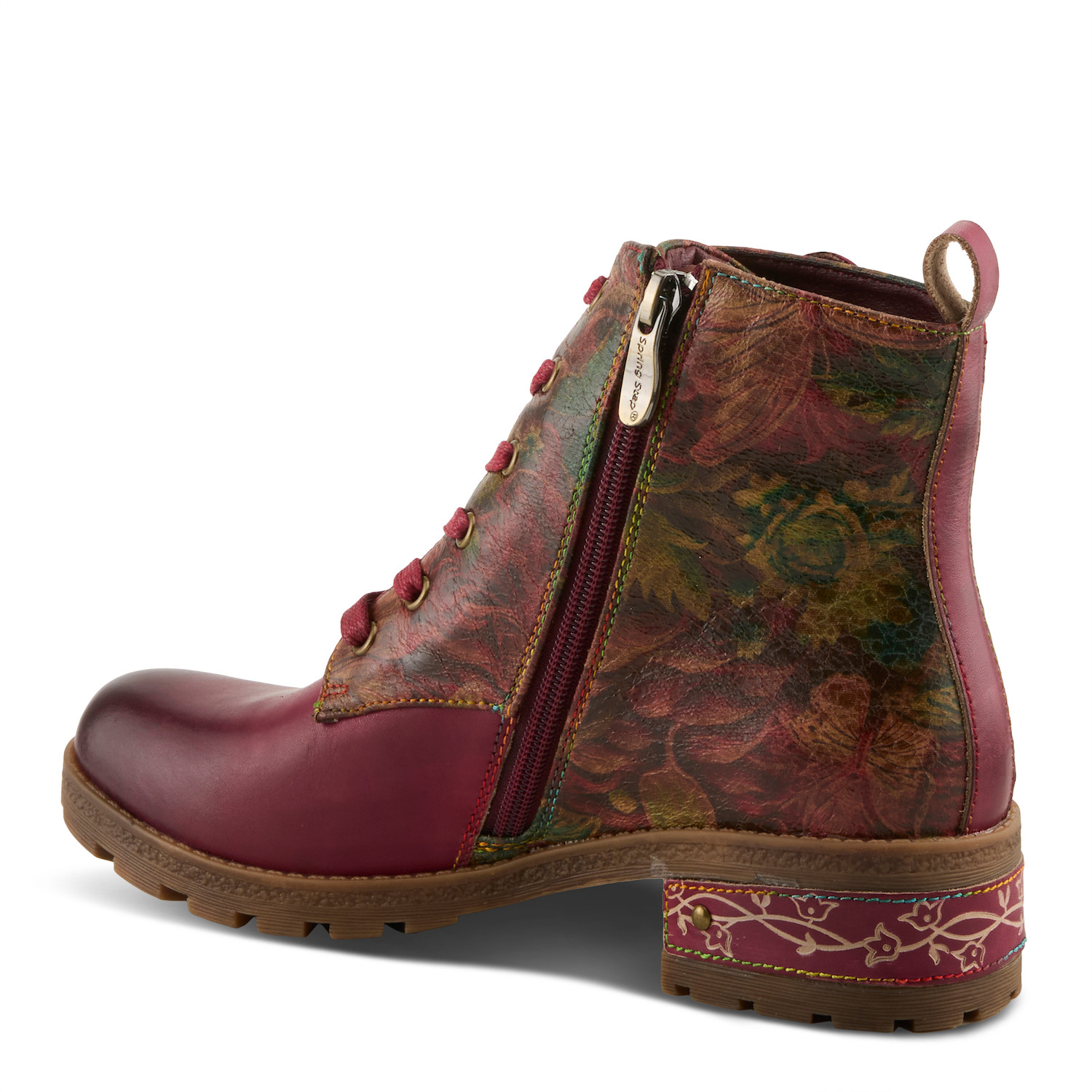 Martinela Zipper Boot In Bordeaux