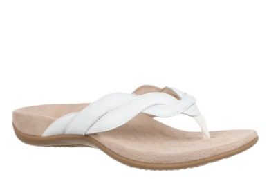 Bella Braid Toe Post Sandal in White