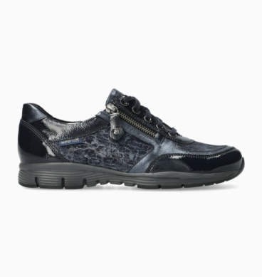 Ylona Zipper Sneaker in Deep Blue