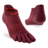 Lightweight No Show Toe Socks in Mahogany