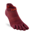 Lightweight No Show Toe Socks in Mahogany