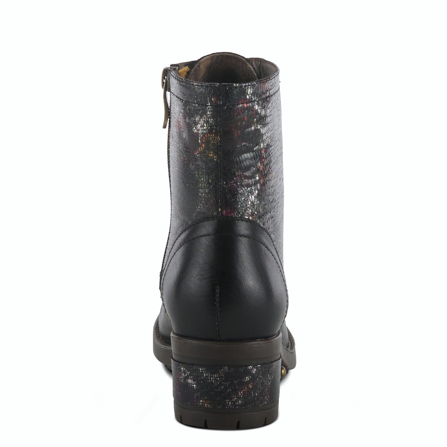 Marty Met Zipper Boot in Black Multi