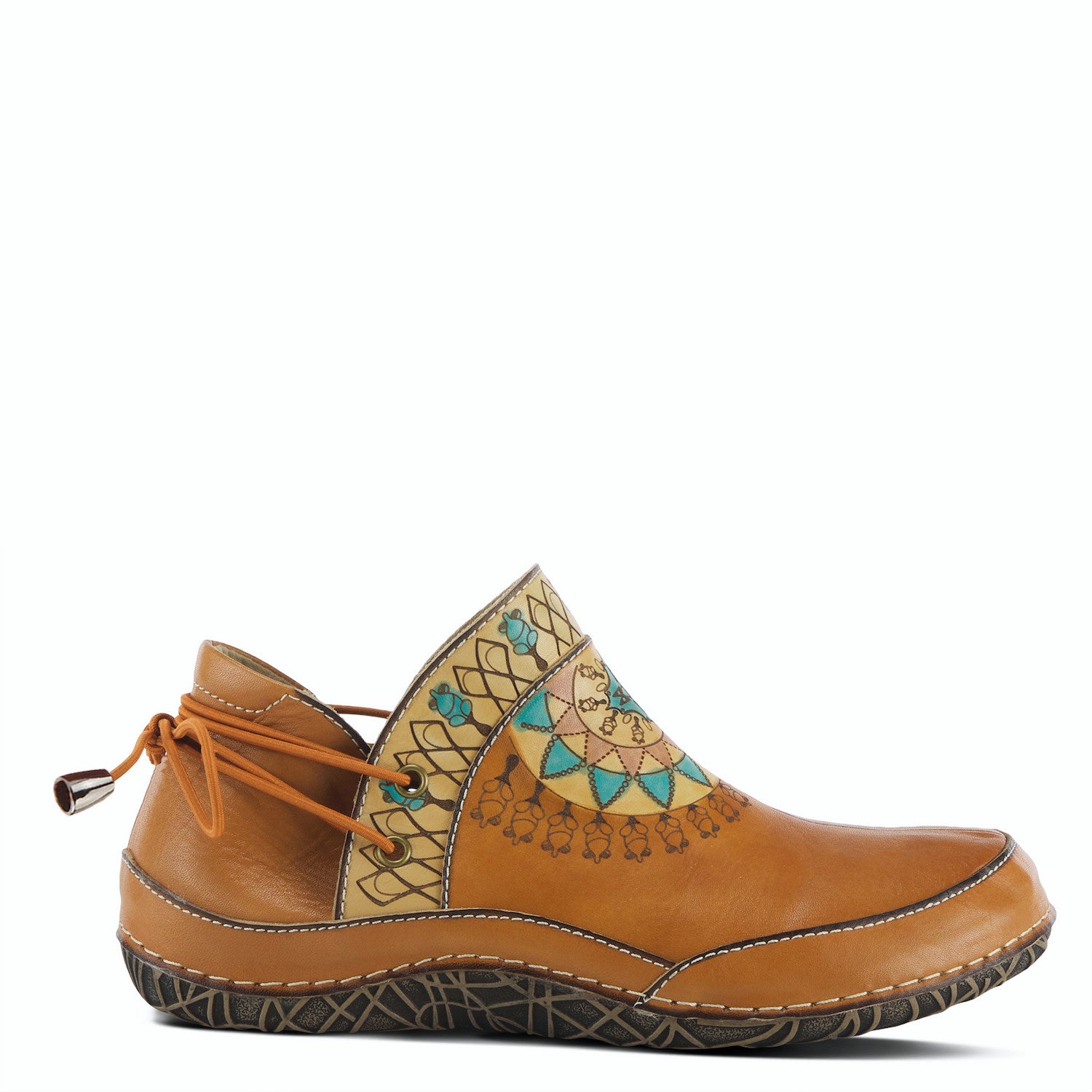 Windermere Shootie Slip-on in Camel-Multi