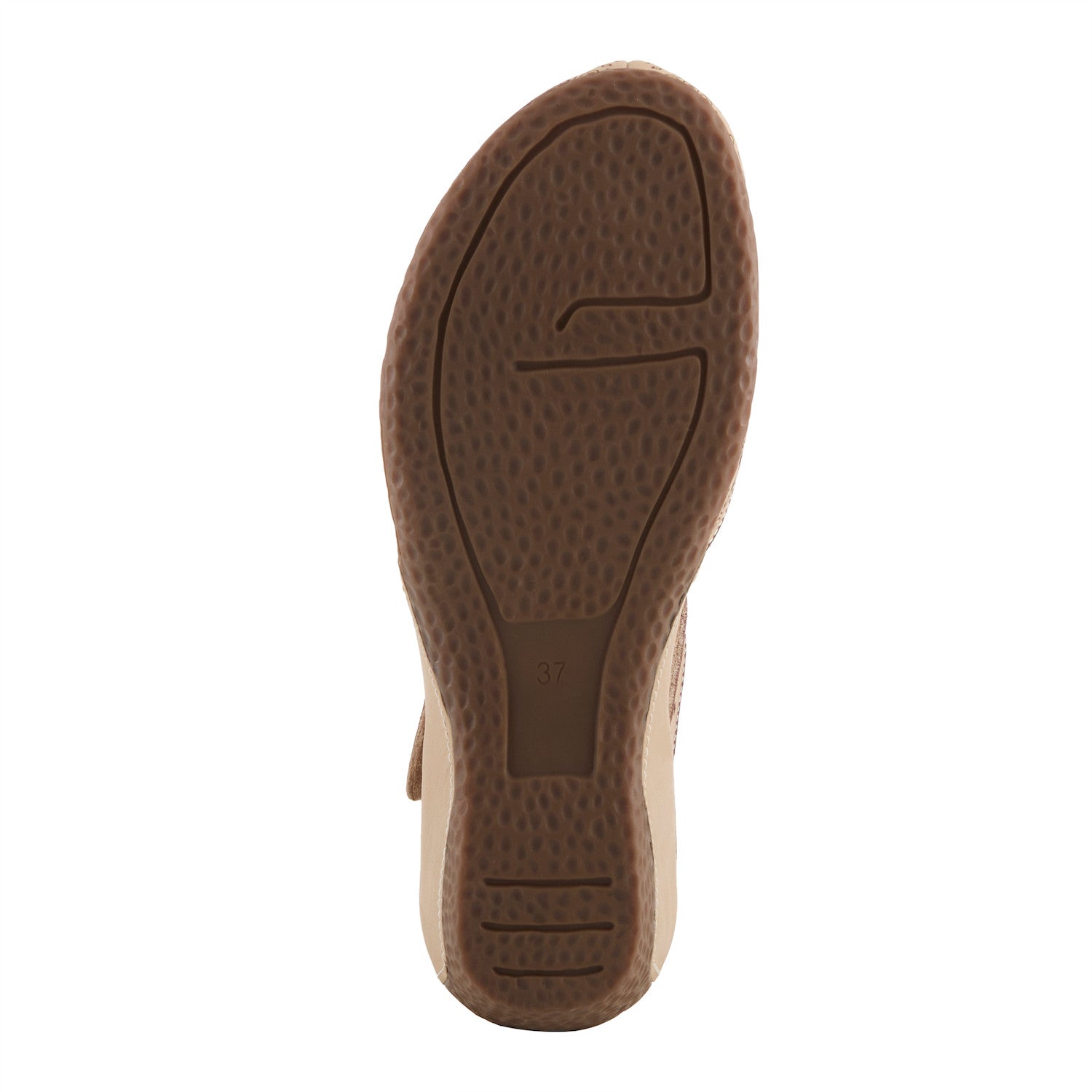 Americana Perferated Mary Jane in Beige