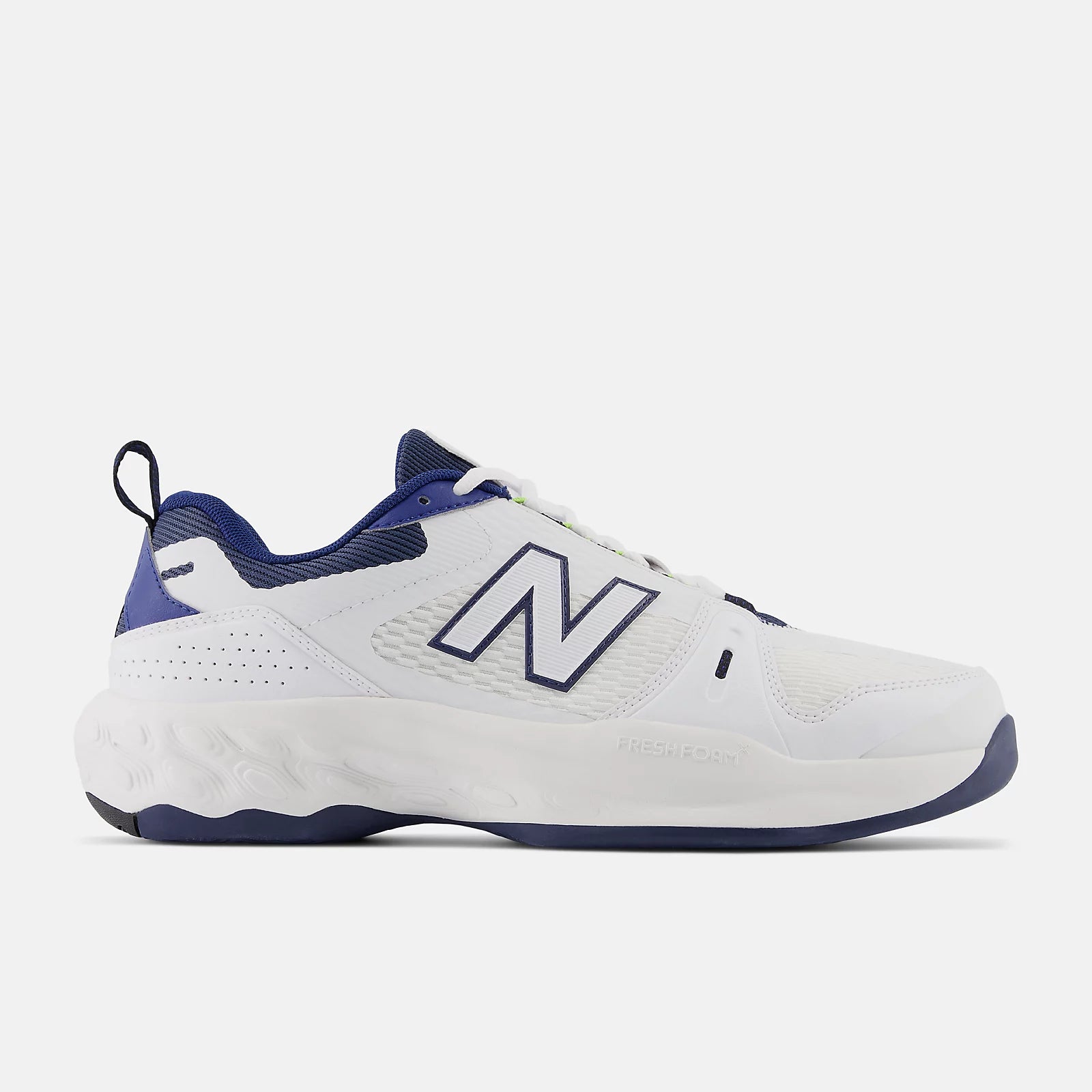 Men's Court 1007 in NB White with Team Navy