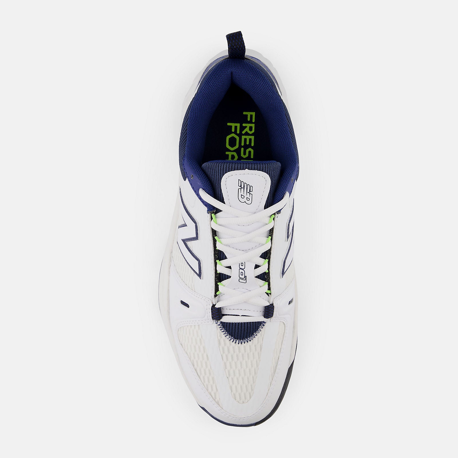Men's Court 1007 in NB White with Team Navy