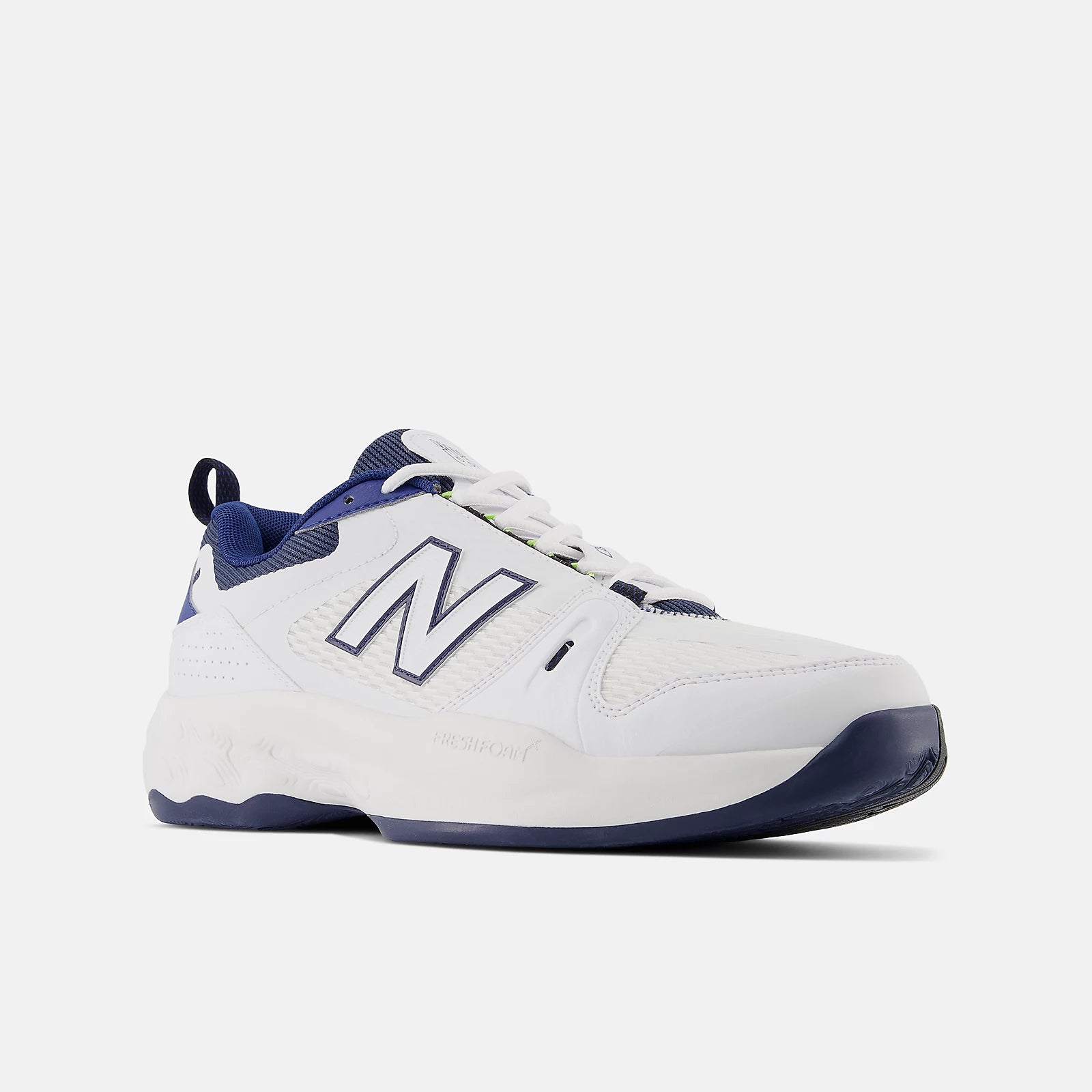 Men's Court 1007 in NB White with Team Navy