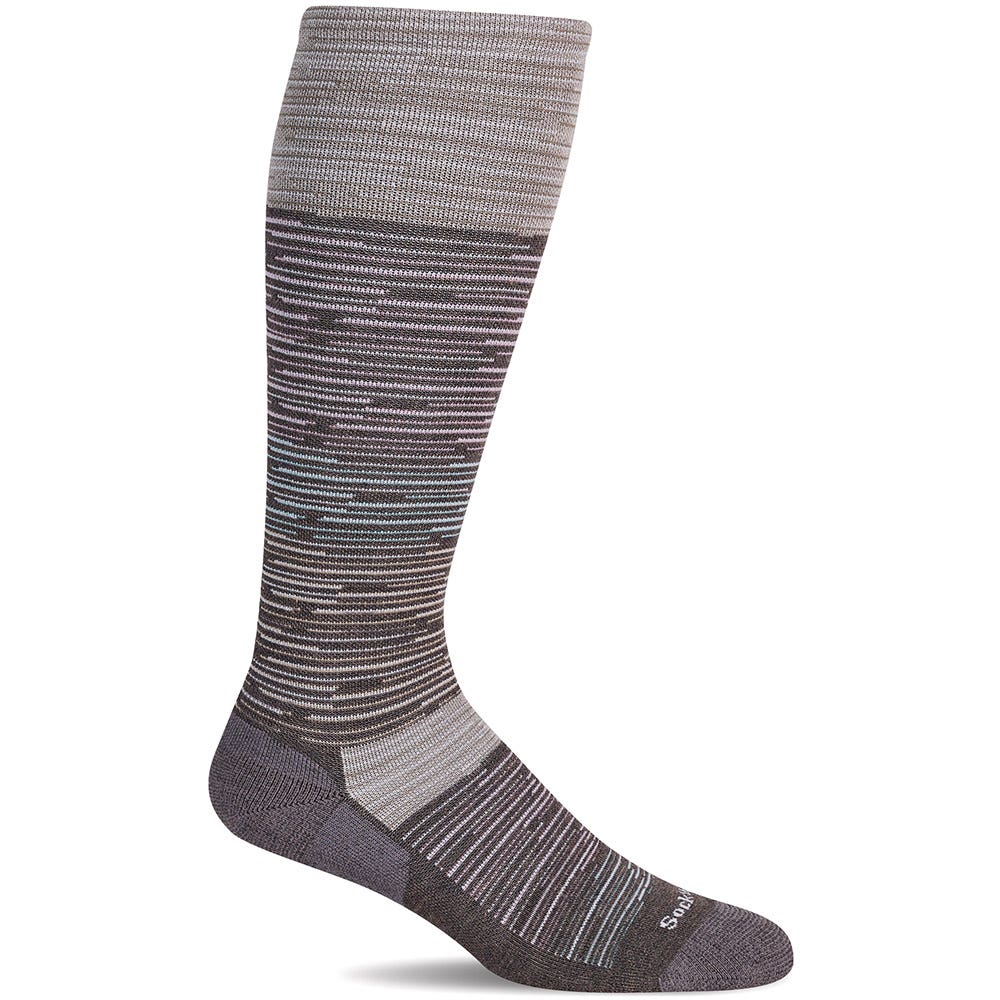 Good Vibes Moderated Graduated Compression Sock in Mushroom