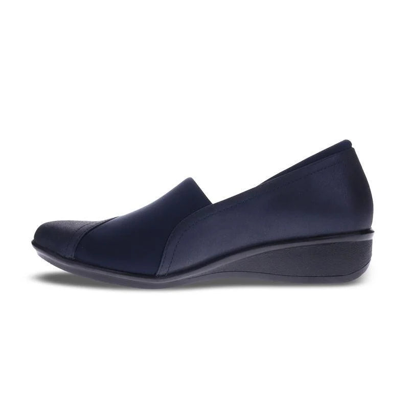 Naples Stretch Loafer in Sapphire WIDE