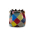 HB Drawstring Handbag in Rainbow Leather