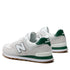 Classic 574 White with Green Gum Lifestyle Sneaker