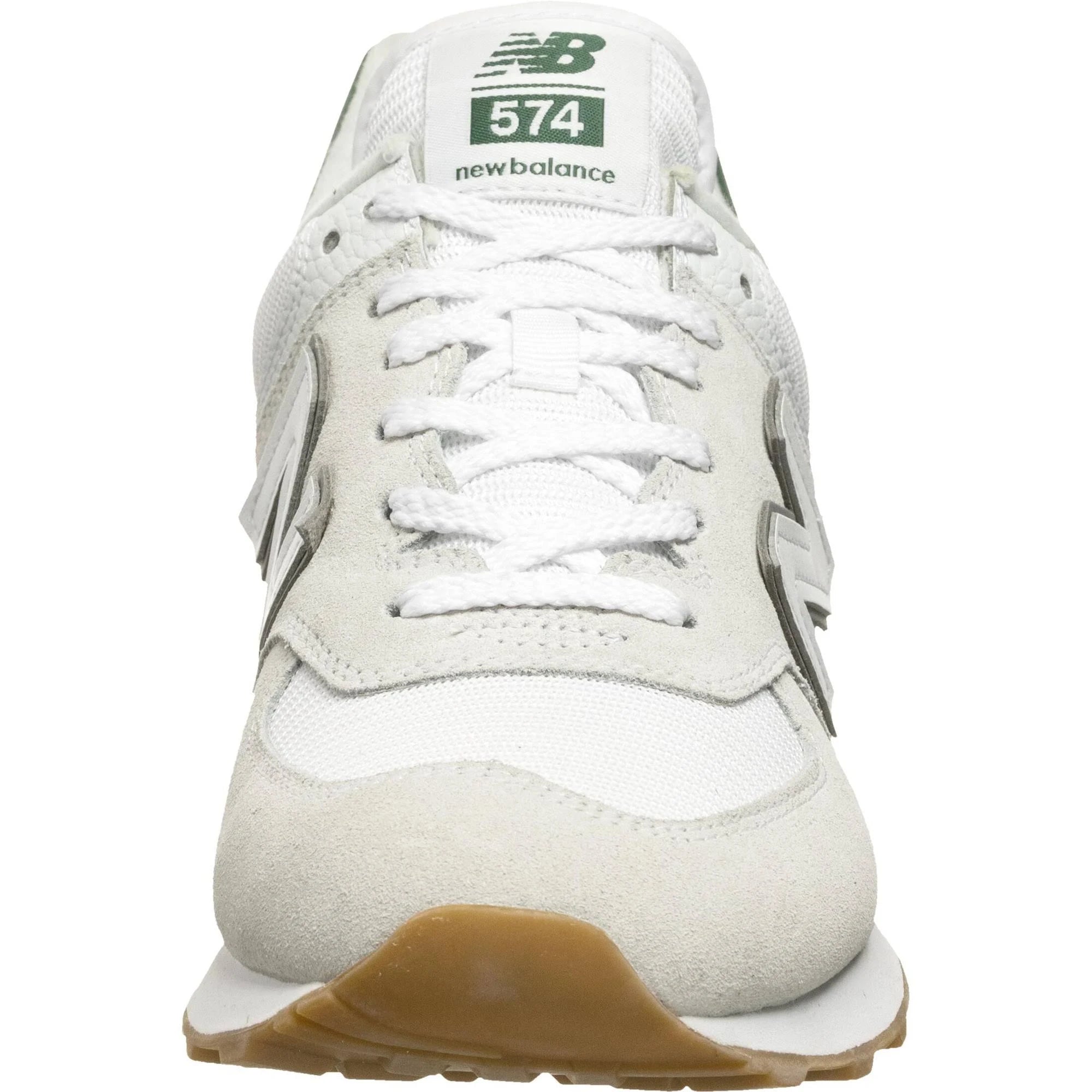 Classic 574 White with Green Gum Lifestyle Sneaker