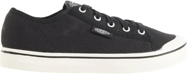 Elsa Canvas Retro Sneaker in Black and Star White CLOSEOUTS