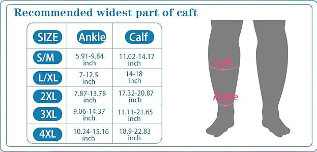 Easy-Use Open Toe Plus-Size Graduated Compression Sock With Zipper