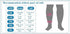 Easy-Use Closed Toe Plus-Size Graduated Compression Sock With Zipper