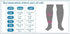 Easy-Use Open Toe Plus-Size Graduated Compression Sock With Zipper