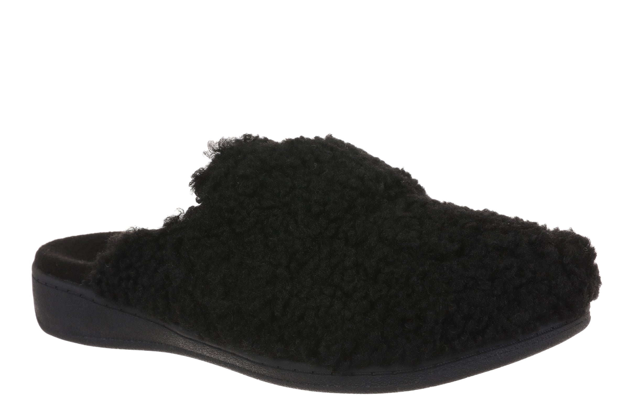 Gemma II Terry Cloth Slipper in Black