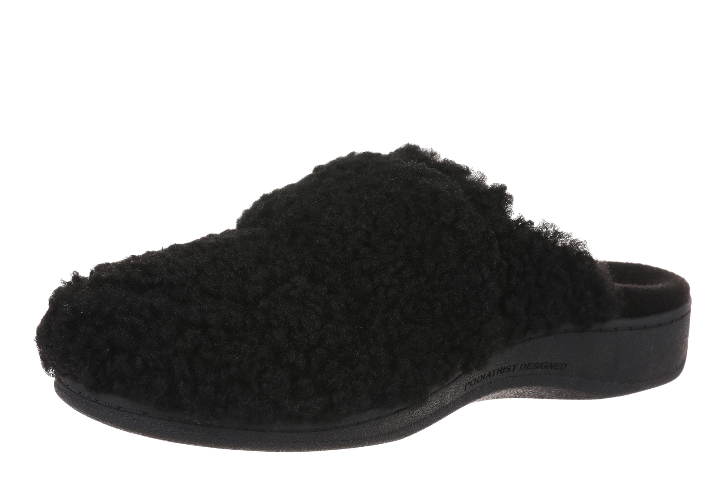 Gemma II Terry Cloth Slipper in Black