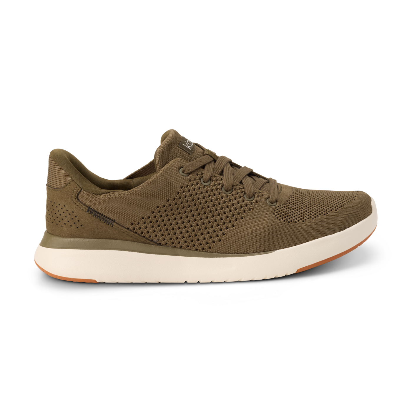 Lima Easy-on Sneaker in Dark Olive/ Gum