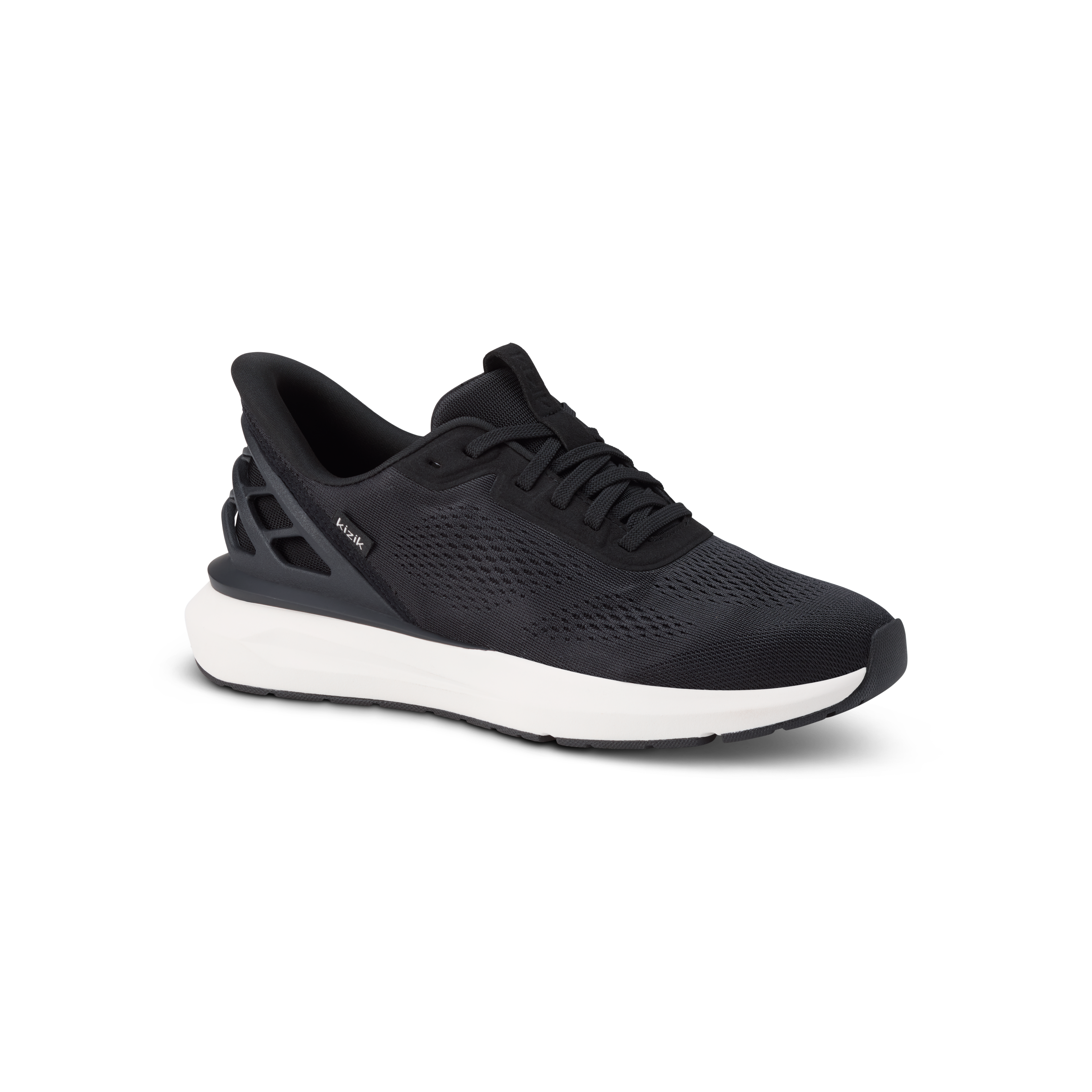 Men's Athens 2 Easy-on Sneaker in Black/ White