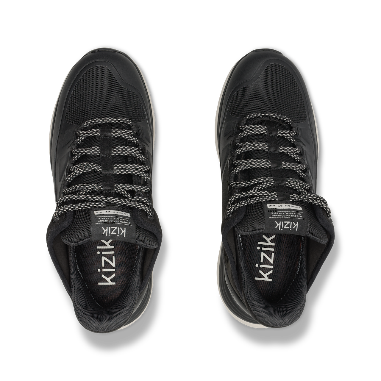 Men’s London AT MID Easy-on Boot WIDE in Black/ White