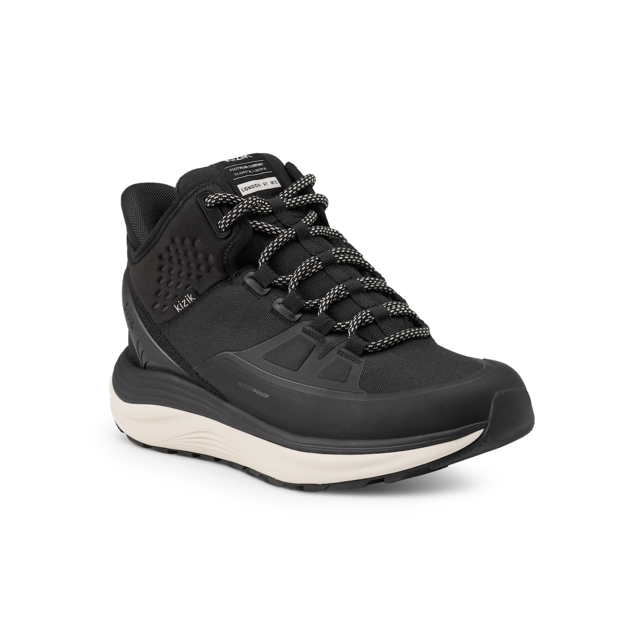 Men’s London AT MID Easy-on Boot WIDE in Black/ White