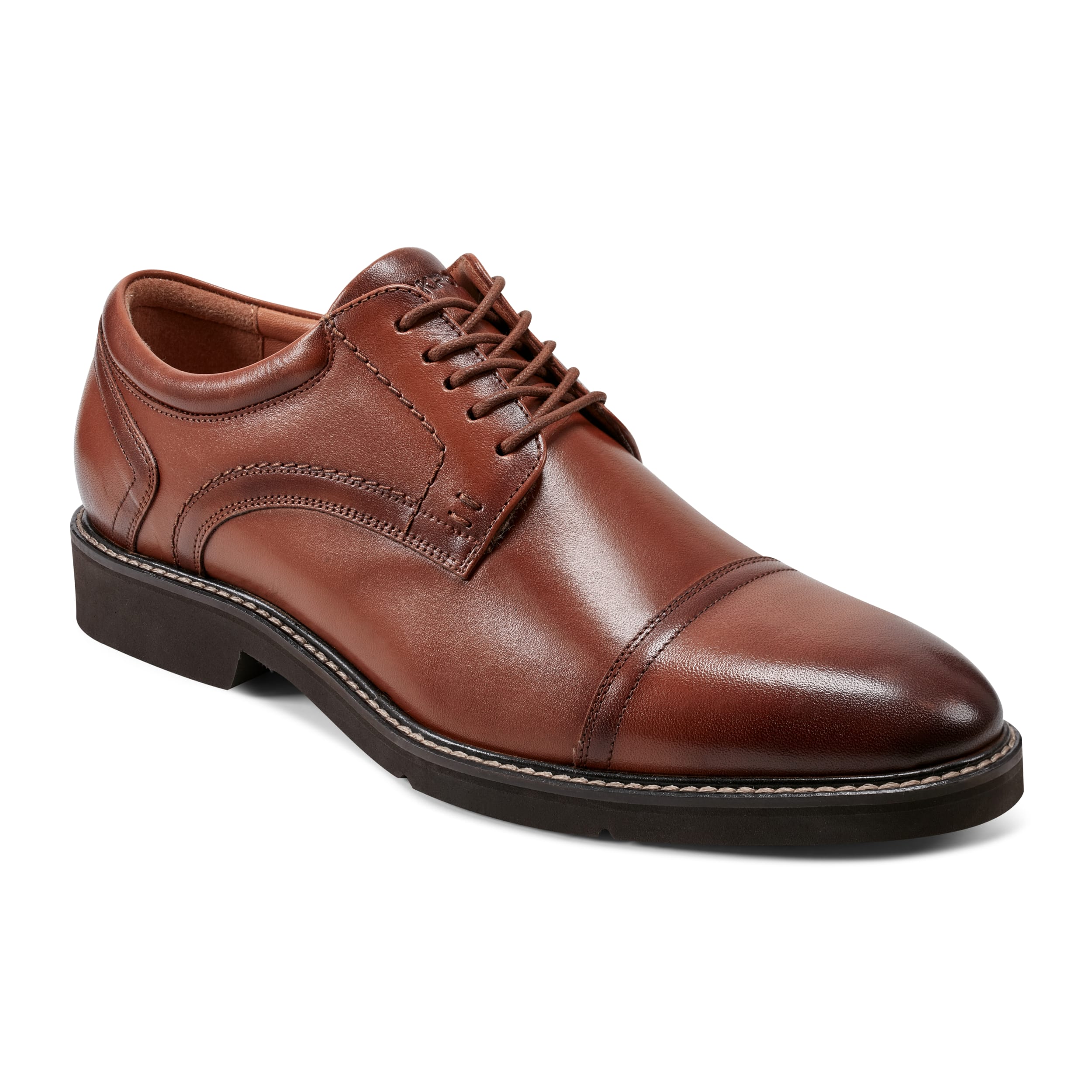 Findlay Cap Toe Work Oxford in Medium Neutral