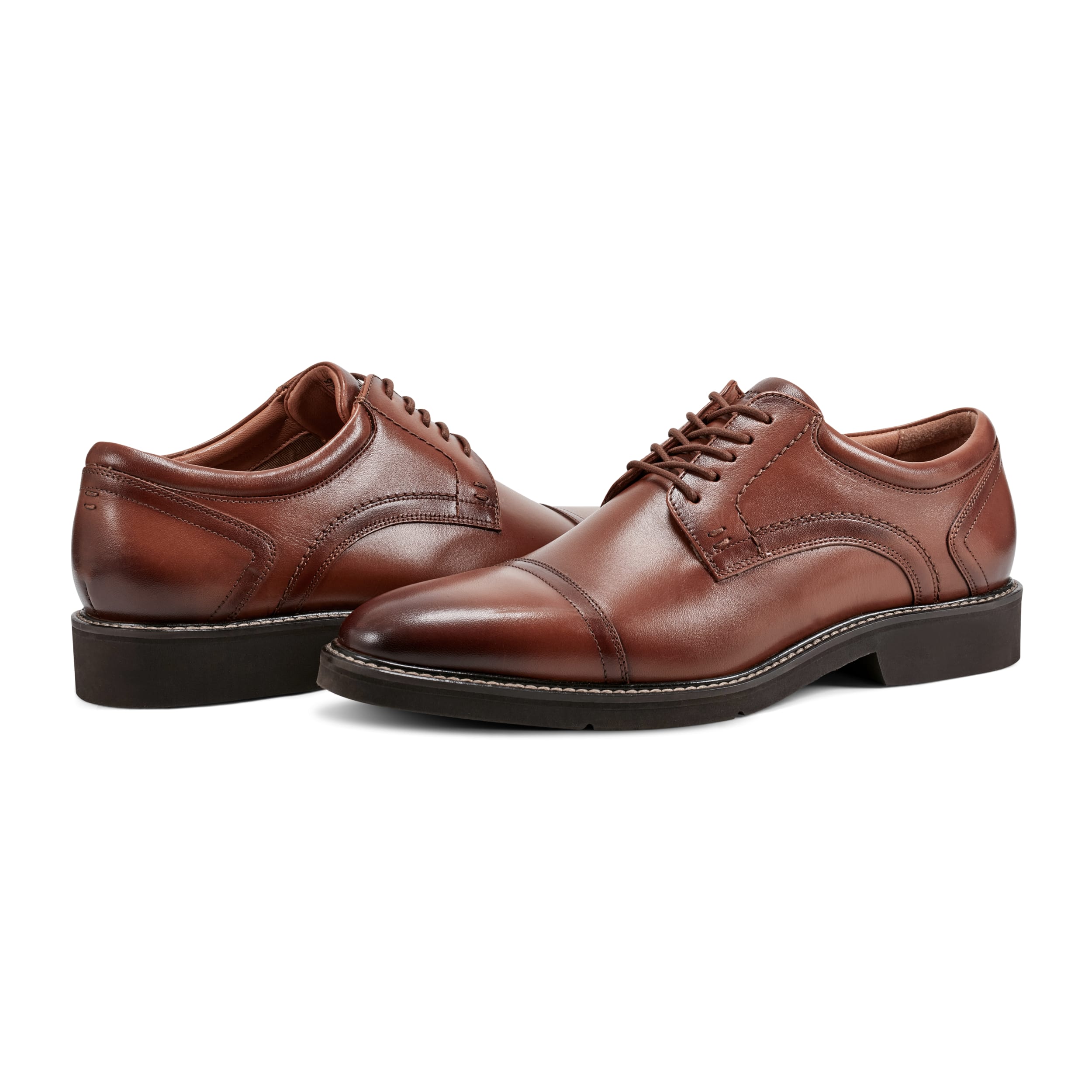 Findlay Cap Toe Work Oxford in Medium Neutral
