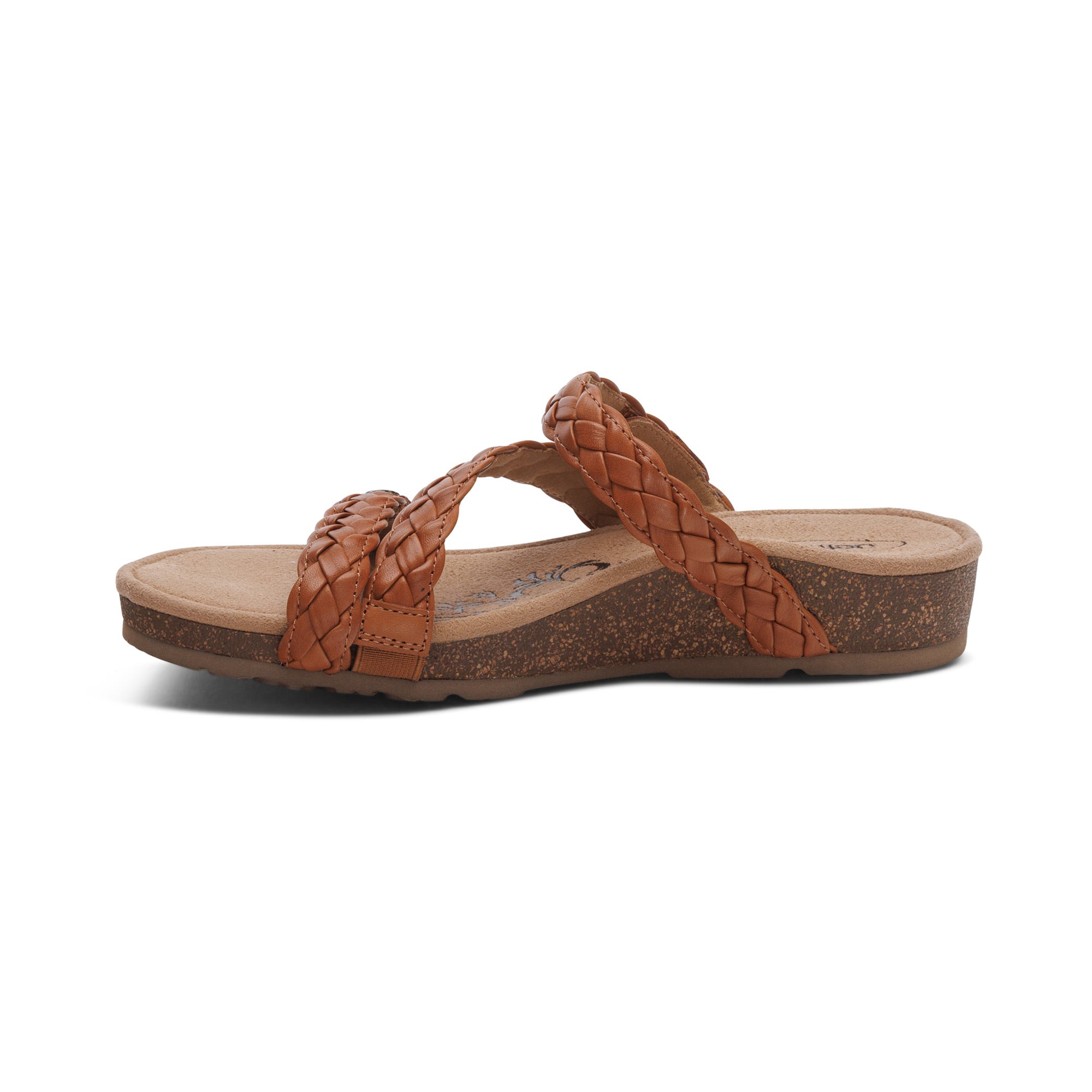 Josie Braided Slide in Ginger