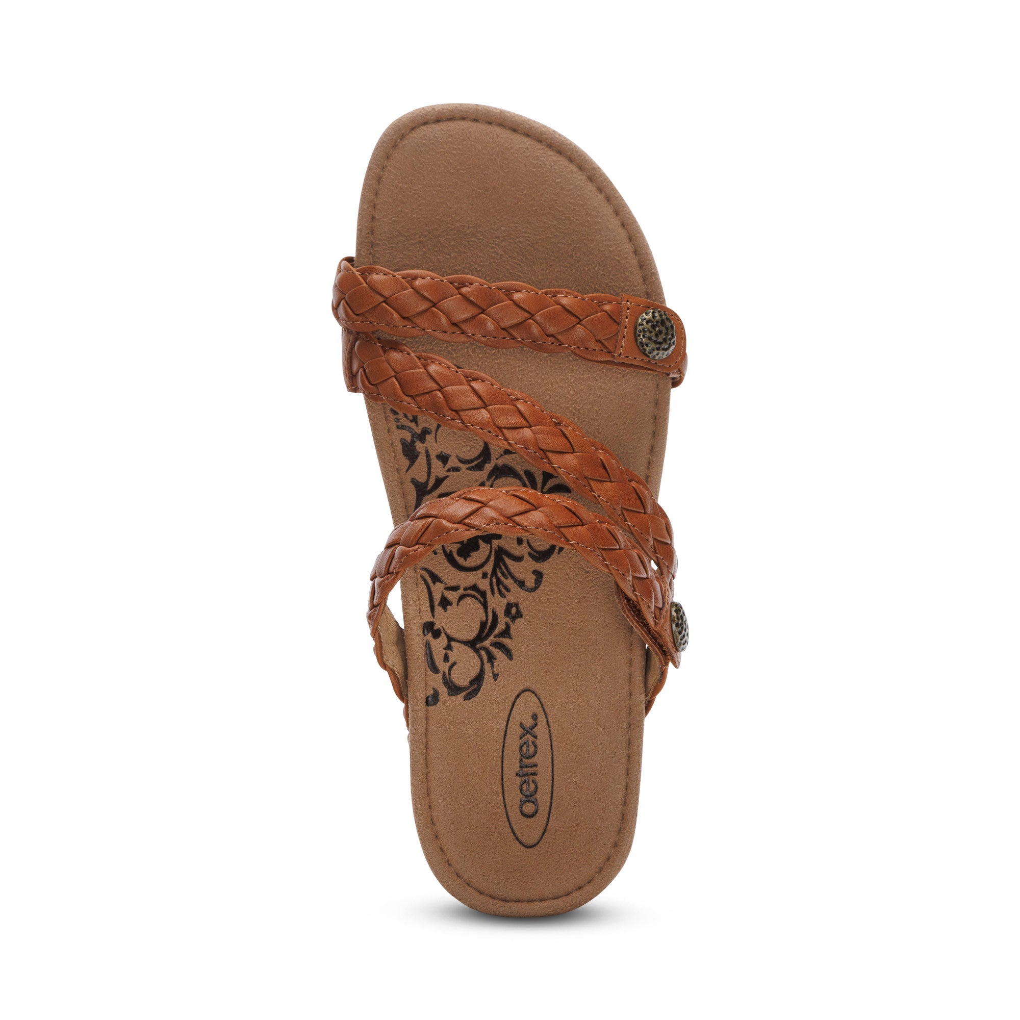 Josie Braided Slide in Ginger
