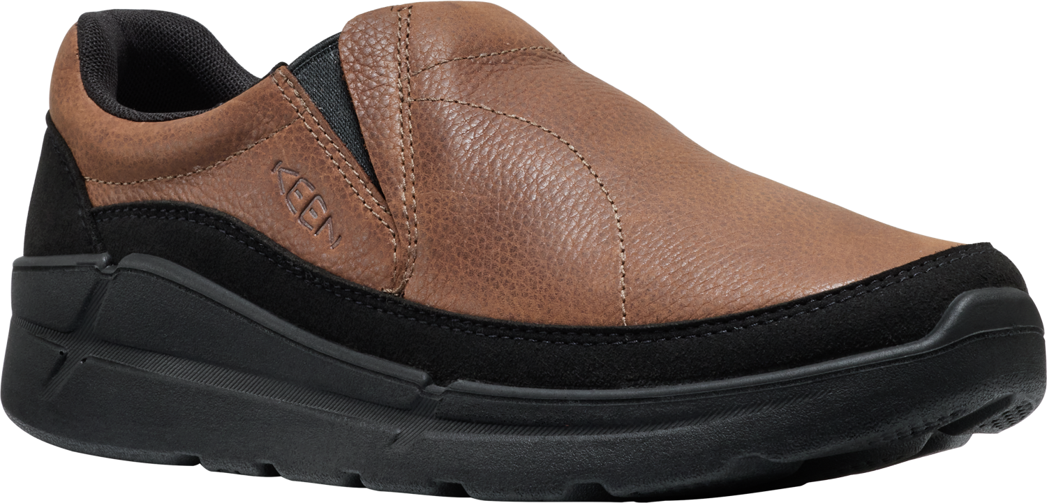 Men's KM2 Leather Slip-On in Bison/Black