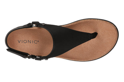 NEW and IMPROVED Kirra Toe Post Walking Sandal in Black CLOSEOUTS