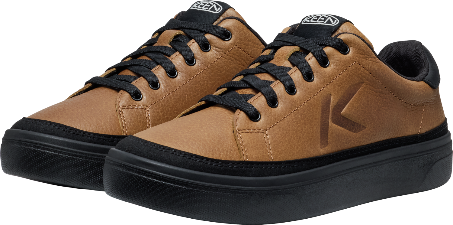 Men's KM1 Leather Court in Bison/Black