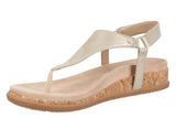 NEW and IMPROVED Kirra Toe Post Walking Sandal in Gold