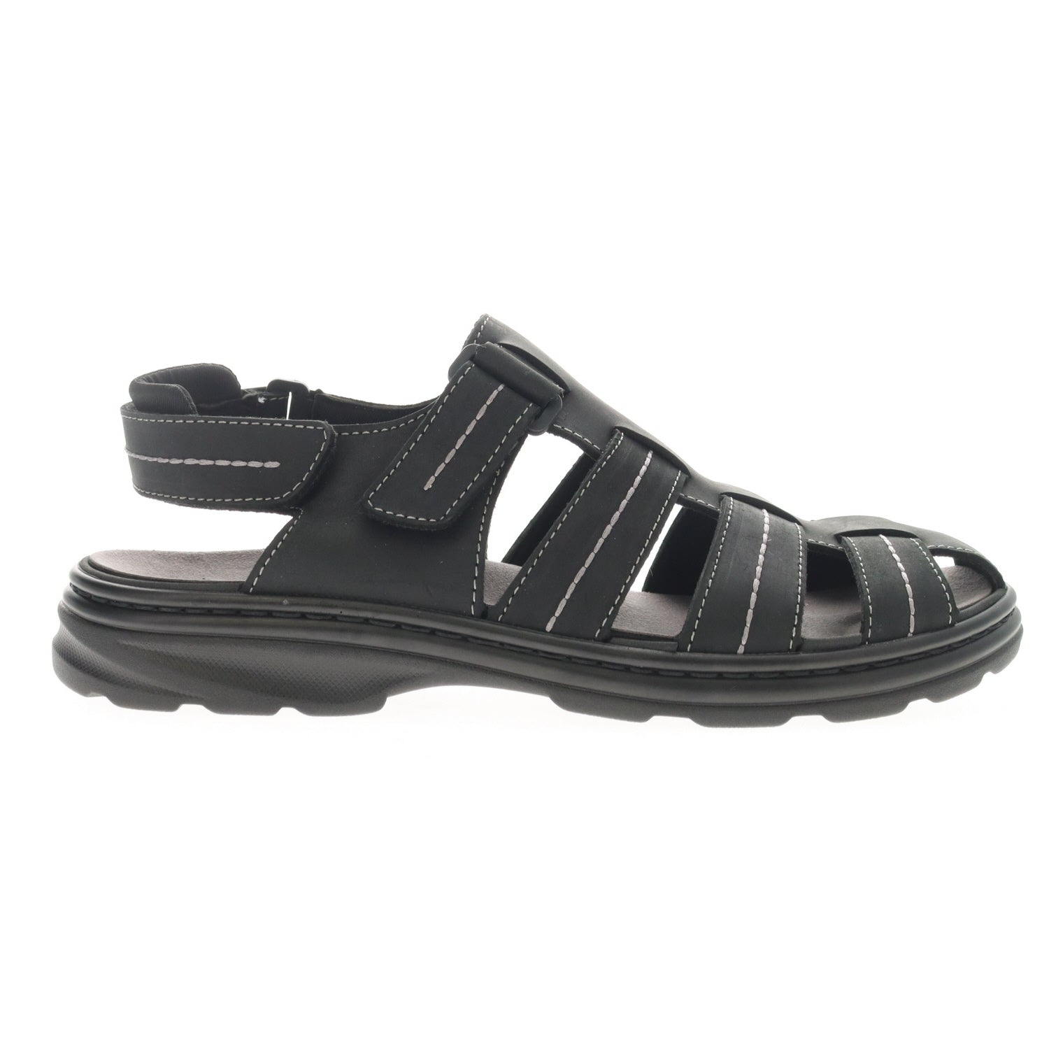 Men's Hunter Fisherman Sandal XX-WIDE in Black