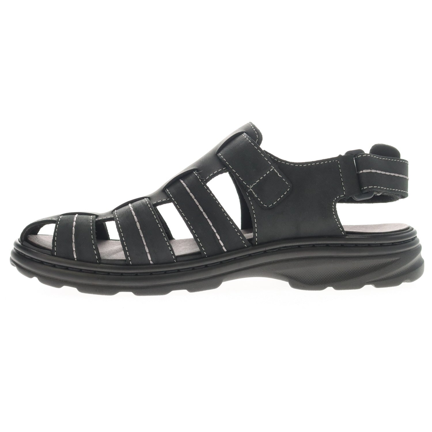 Men's Hunter Fisherman Sandal XX-WIDE in Black