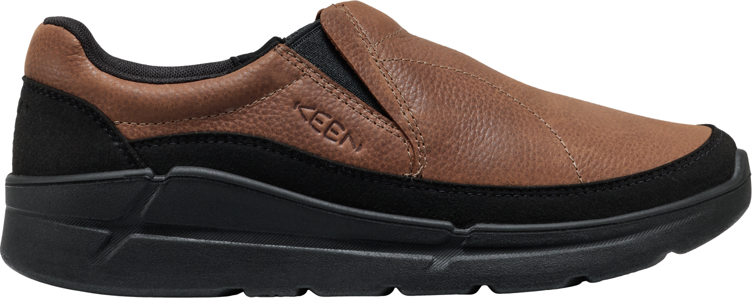 Men's KM2 Leather Slip-On in Bison/Black