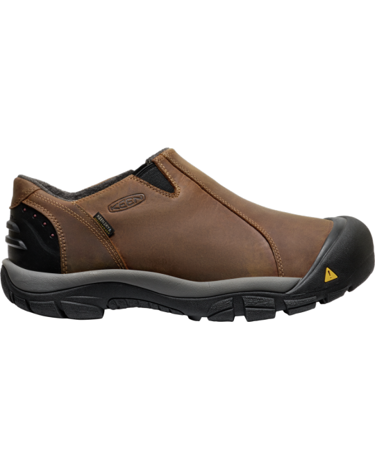 Men's Brixen Slip-On WP WIDE in Slate Black/Madder Brown