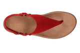 NEW and IMPROVED Kirra Toe Post Walking Sandal in Red