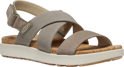 Elle Criss Cross Walking Sandal in Brindle/Birch CLOSEOUTS