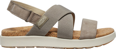 Elle Criss Cross Walking Sandal in Brindle/Birch CLOSEOUTS