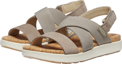 Elle Criss Cross Walking Sandal in Brindle/Birch CLOSEOUTS