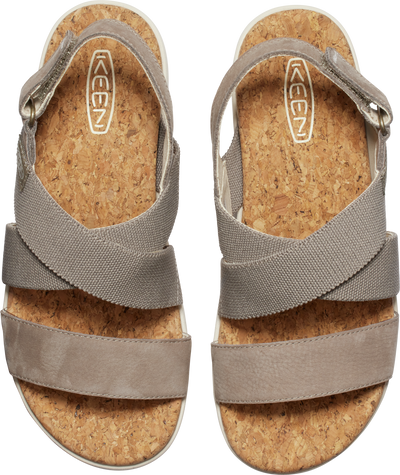 Elle Criss Cross Walking Sandal in Brindle/Birch CLOSEOUTS
