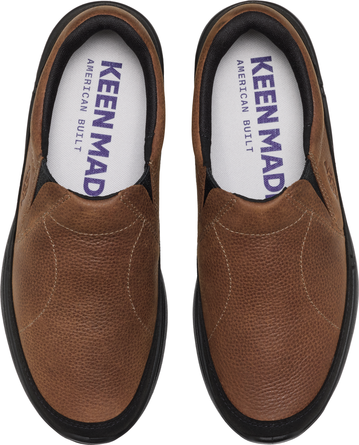 Men's KM2 Leather Slip-On in Bison/Black